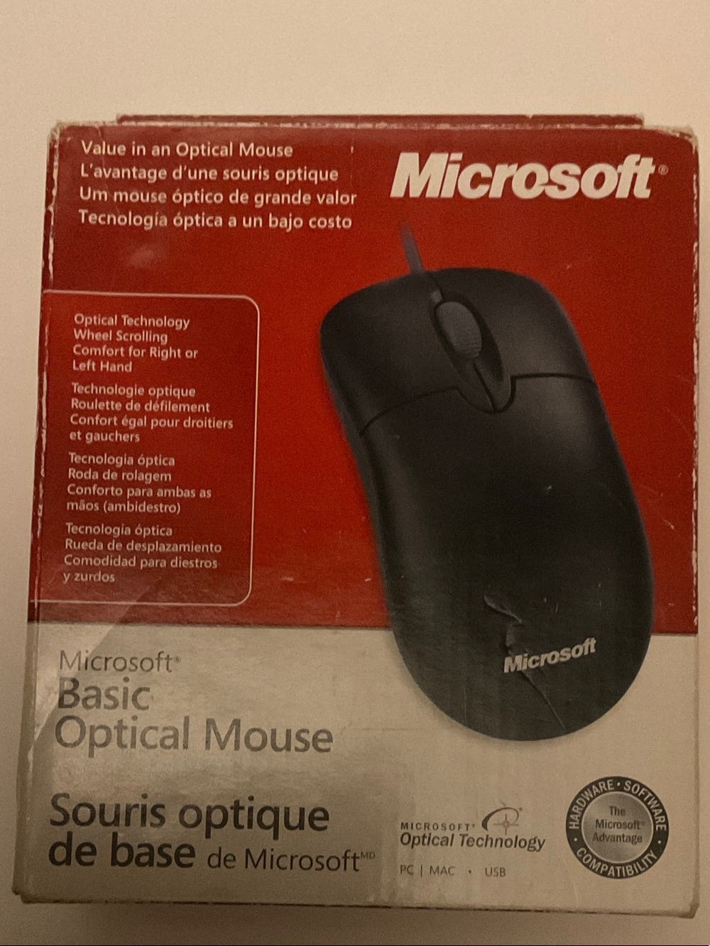 New with box 2003 Microsoft Basic Optical Mouse